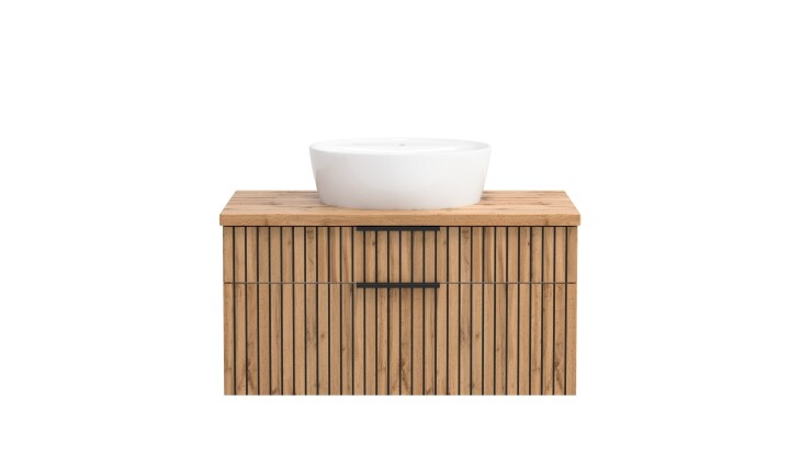 Waschtisch >Nizza< in Wotaneiche-Dekor - 80x41x47cm (BxHxT)