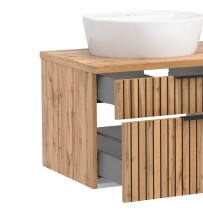 Waschtisch >Nizza< in Wotaneiche-Dekor - 80x41x47cm (BxHxT)