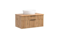 Waschtisch >Nizza< in Wotaneiche-Dekor - 80x41x47cm (BxHxT)