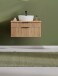 Waschtisch >Nizza< in Wotaneiche-Dekor - 80x41x47cm (BxHxT)