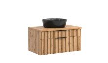 Waschtisch >Nizza< in Wotaneiche - 80x41x47cm (BxHxT)