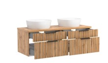 Waschtisch >Nizza< in Wotaneiche-Dekor - 120x41x47cm (BxHxT)