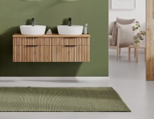 Waschtisch >Nizza< in Wotaneiche-Dekor - 120x41x47cm (BxHxT)