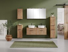 Waschtisch >Nizza< in Wotaneiche-Dekor - 120x41x47cm (BxHxT)