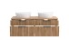 Waschtisch >Nizza< in Wotaneiche-Dekor - 120x41x47cm (BxHxT)
