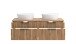 Waschtisch >Nizza< in Wotaneiche-Dekor - 120x41x47cm (BxHxT)