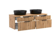 Waschtisch >Nizza< in Wotaneiche-Dekor - 120x41x47cm (BxHxT)