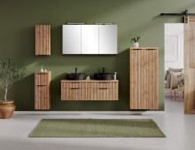 Waschtisch >Nizza< in Wotaneiche-Dekor - 120x41x47cm (BxHxT)