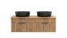 Waschtisch >Nizza< in Wotaneiche-Dekor - 120x41x47cm (BxHxT)