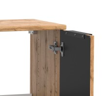 Waschbeckenunterschrank >Nizza< in Wotaneiche-Dekor - 60x54x35cm (BxHxT)