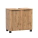 Waschbeckenunterschrank >Nizza< in Wotaneiche-Dekor - 60x54x35cm (BxHxT)