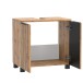 Waschbeckenunterschrank >Nizza< in Wotaneiche-Dekor - 60x54x35cm (BxHxT)