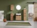 Waschbeckenunterschrank >Nizza< in Wotaneiche-Dekor - 60x54x35cm (BxHxT)