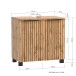 Waschbeckenunterschrank >Nizza< in Wotaneiche-Dekor - 60x54x35cm (BxHxT)