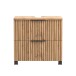 Waschbeckenunterschrank >Nizza< in Wotaneiche-Dekor - 60x54x35cm (BxHxT)