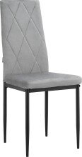 Esszimmerstuhl >Maia< (2er-Set) in Grau, Samt/Metall - 42x98x53cm (BxHxT)