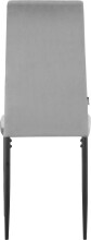 Esszimmerstuhl >Maia< (2er-Set) in Grau, Samt/Metall - 42x98x53cm (BxHxT)
