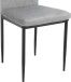 Esszimmerstuhl >Maia< (2er-Set) in Grau, Samt/Metall - 42x98x53cm (BxHxT)