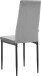 Esszimmerstuhl >Maia< (2er-Set) in Grau, Samt/Metall - 42x98x53cm (BxHxT)
