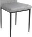 Esszimmerstuhl >Maia< (2er-Set) in Grau, Samt/Metall - 42x98x53cm (BxHxT)