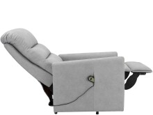 Relaxsessel >Pål< in Grau, TEC-Gewebe - 75x107x94cm (BxHxT)