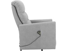 Relaxsessel >Pål< in Grau, TEC-Gewebe - 75x107x94cm (BxHxT)