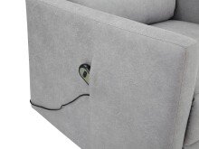 Relaxsessel >Pål< in Grau, TEC-Gewebe - 75x107x94cm (BxHxT)