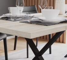 Esstischplatte >TABLES< in Sonoma Eiche  - 160x3,8x90cm (BxHxT)