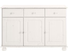 Kommode >Åke< in Weiß, Kiefer - 118x76x35cm (BxHxT)