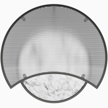 Satztisch >Halvor< (2er-Set) schwarz und weiß, MDF/Glas/Metall - 78x45x62cm (BxHxT)
