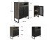 Kommode >Bernhard< in Grau - 61x76x30cm (BxHxT)