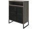 Kommode >Bernhard< in Grau - 61x76x30cm (BxHxT)