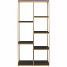 Bücherregal >Ulva< in Braun - 86x180x36 (BxHxT)