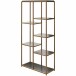 Bücherregal >Ulva< in Braun - 86x180x36 (BxHxT)
