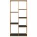 Bücherregal >Ulva< in Braun - 86x180x36 (BxHxT)