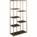 Bücherregal >Ulva< in Braun - 86x180x36 (BxHxT)