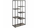Bücherregal >Ulva< in Grau - 86x180x36 (BxHxT)