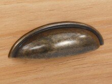 Kommode >Audhild< in Weiß, MDF/Kiefer - 45x80x35cm (BxHxT)