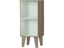 Bücherregal >Disa< in Weiß, MDF/Folie -...