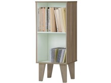 Bücherregal >Disa< in Weiß, MDF/Folie - 33x79x30cm (BxHxT)