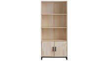 Bücherregal >Rikard< in Weiß, Kiefer - 82x180x39cm (BxHxT)