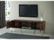 Sideboard >Sissel< in Braun, MDF/Folie/Metall - 150x57x40cm (BxHxT)