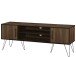 Sideboard >Sissel< in Braun, MDF/Folie/Metall - 150x57x40cm (BxHxT)