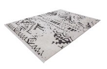 Teppich >Agadir< in Weiß / Schwarz - 170x120 (LxB)