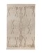 Teppich >Alena< in Creme / Braun, 100% Baumwolle - 170x120cm (LxB)