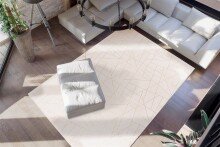 Teppich >Bijou< in Creme / Gold, 100% Polyester -...