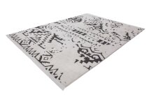 Teppich >Agadir< in Weiß / Schwarz - 150x80 (LxB)