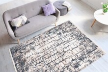 Teppich >Akropolis< in Grau / Blau, 100% Polyester - 300x200cm (LxB)