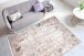 Teppich >Akropolis< in Grau / Lachsrosa, 100% Polyester - 150x80cm (LxB)