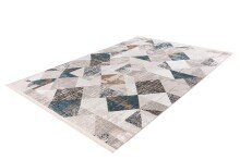 Teppich >Akropolis< in Grau / Blau, 100% Polyester - 150x80cm (LxB)